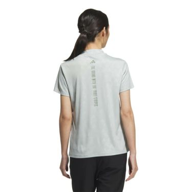 アディダス adidas　レディース BOSロゴ柄 デボス 半袖 モックネックシャツ KTI74　2025年モデル 詳細15