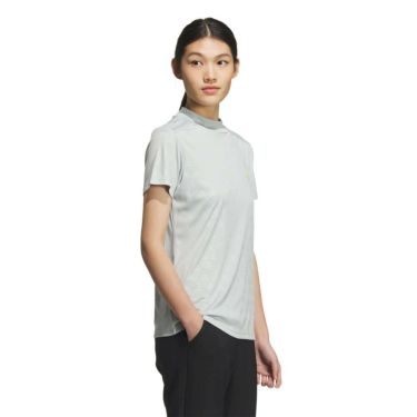 アディダス adidas　レディース BOSロゴ柄 デボス 半袖 モックネックシャツ KTI74　2025年モデル 詳細16