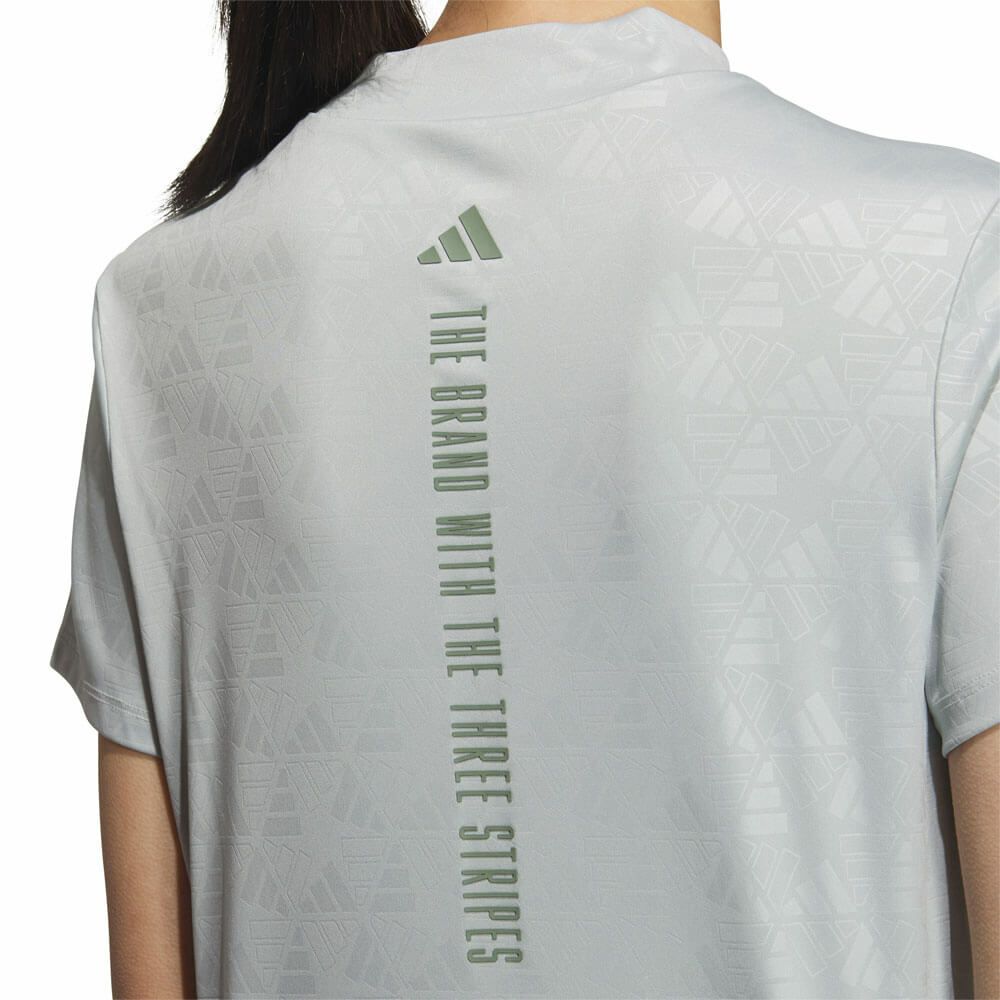 アディダス adidas　レディース BOSロゴ柄 デボス 半袖 モックネックシャツ KTI74　2025年モデル 詳細17