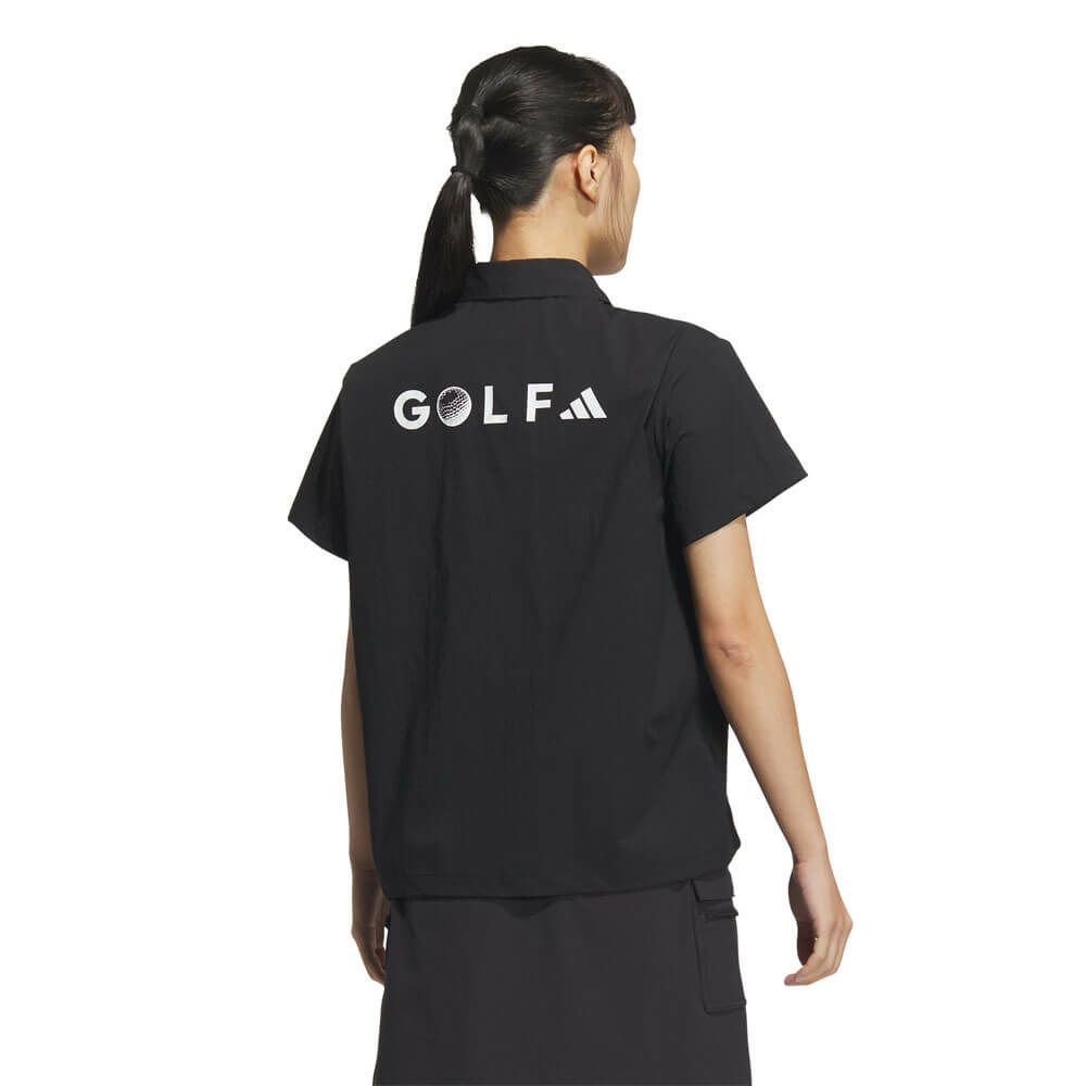 アディダス adidas　レディース 撥水 シースルー ボックスシルエット 半袖 ポロシャツ KTI78　2025年モデル 詳細3