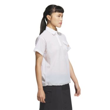 アディダス adidas　レディース 撥水 シースルー ボックスシルエット 半袖 ポロシャツ KTI78　2025年モデル 詳細9