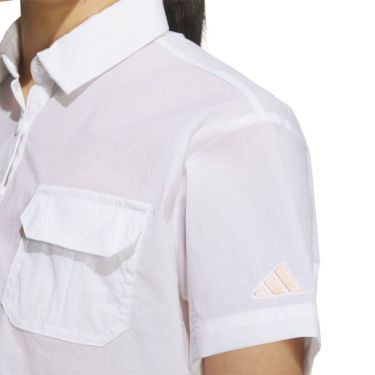 アディダス adidas　レディース 撥水 シースルー ボックスシルエット 半袖 ポロシャツ KTI78　2025年モデル 詳細10