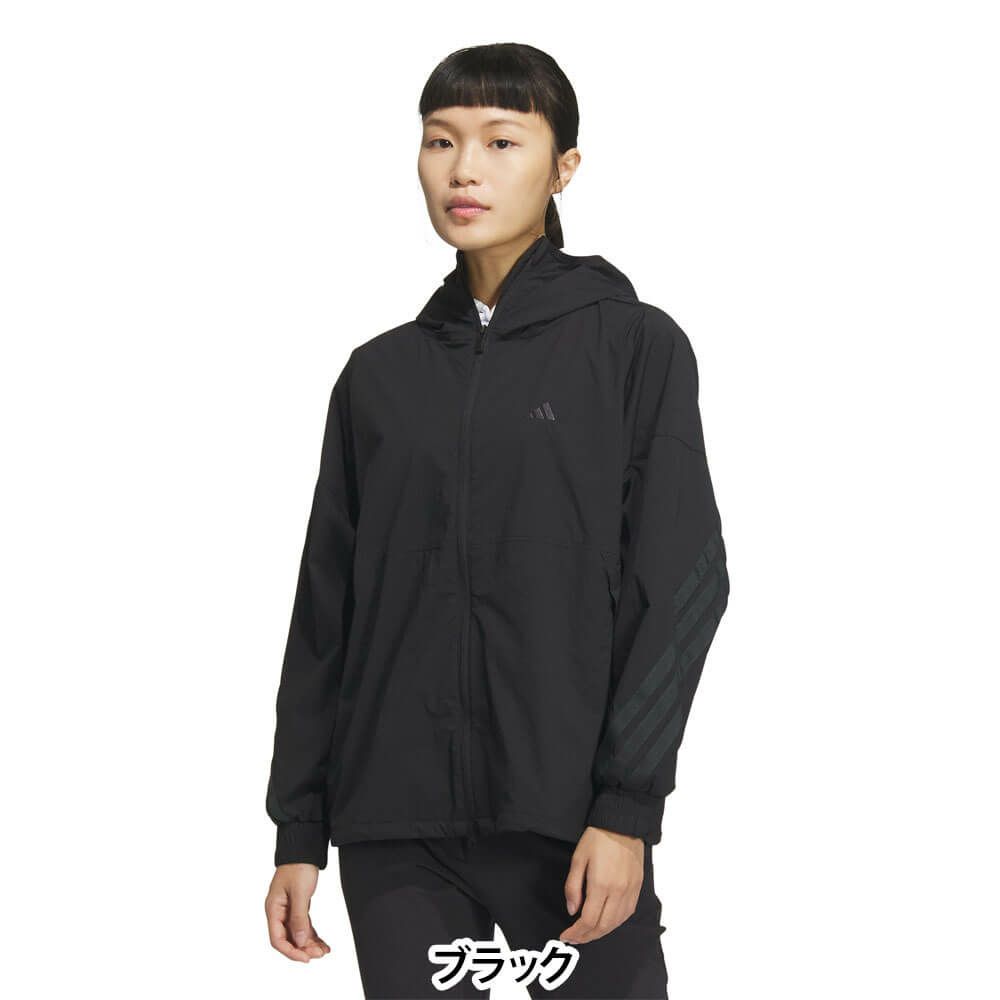 アディダス adidas　レディース LIGHT DWR 長袖 フルジップ フーディー KTI87　2025年モデル 詳細2