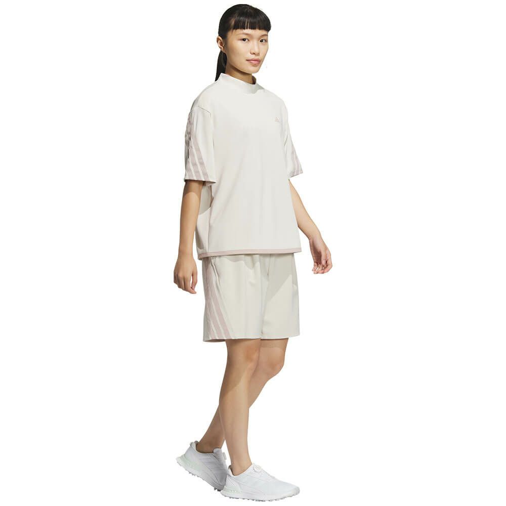 アディダス adidas　レディース スリーストライプス ボックスシルエット 半袖 モックネックシャツ KTI91　2025年モデル 詳細9