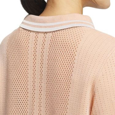 アディダス adidas　レディース ビヨンド ザ コース ルーズ スキッパー ニットボックスシルエット 半袖 ポロシャツ KTN36　2025年モデル 詳細7