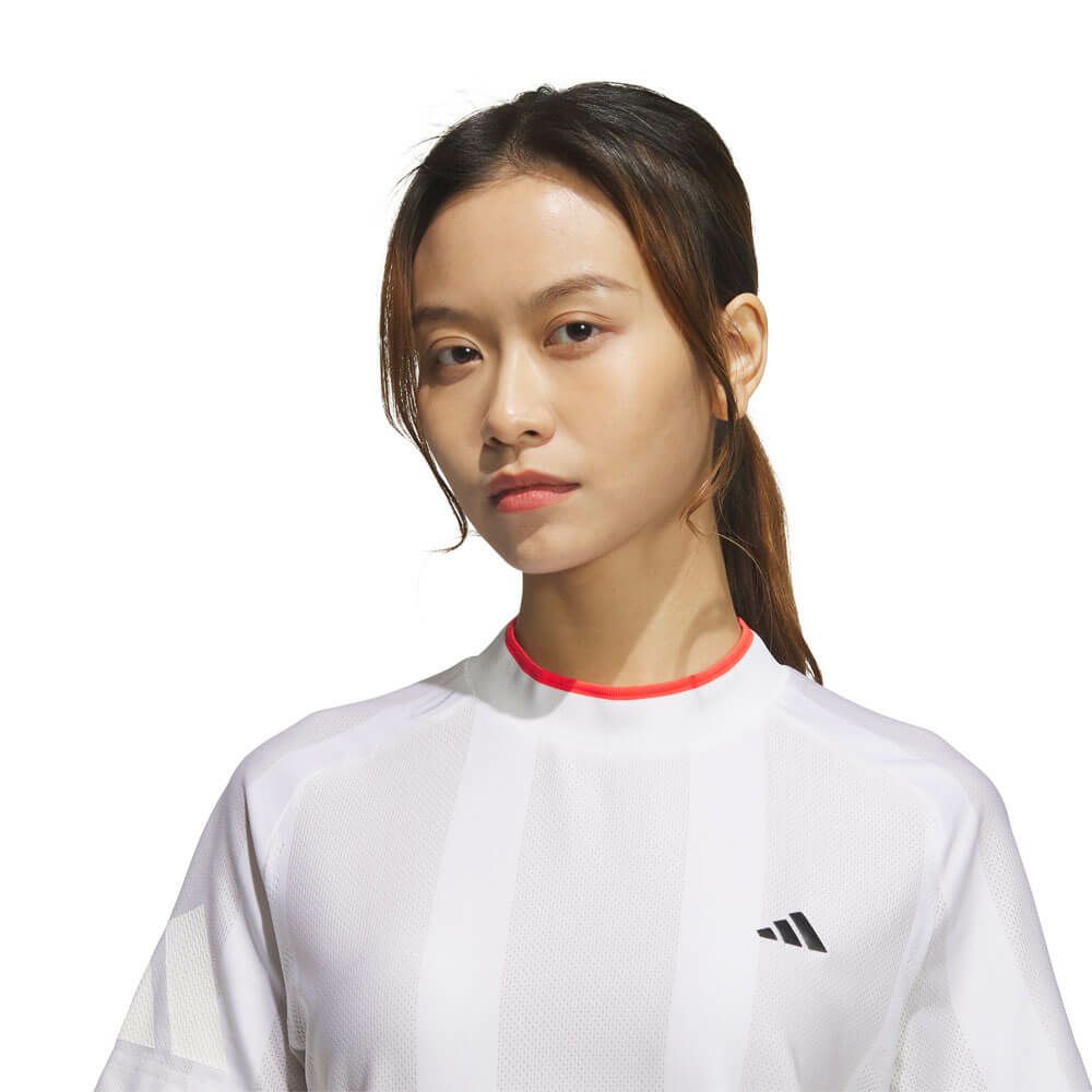 アディダス adidas　レディース アディゼロ メッシュ 半袖 モックネックシャツ KUK65　2025年モデル 詳細5