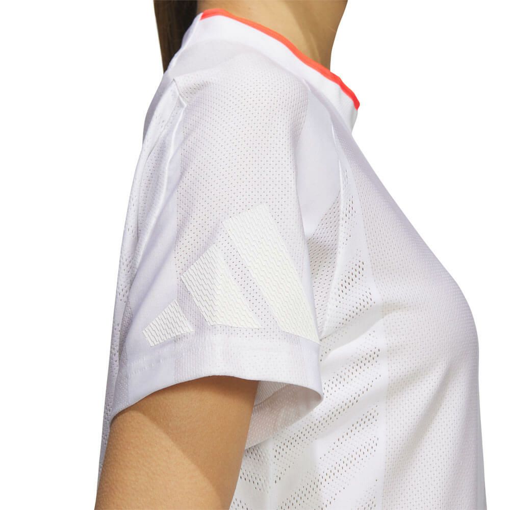 アディダス adidas　レディース アディゼロ メッシュ 半袖 モックネックシャツ KUK65　2025年モデル 詳細6