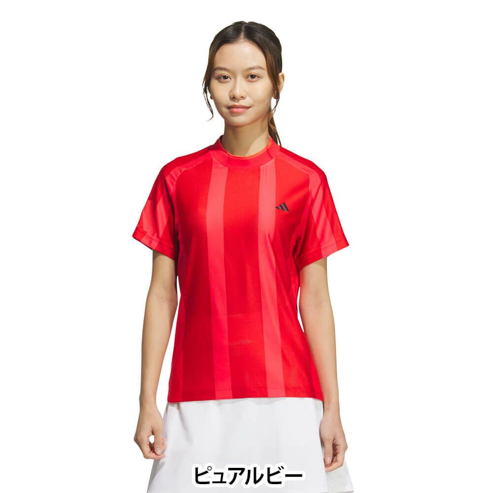 アディダス adidas　レディース アディゼロ メッシュ 半袖 モックネックシャツ KUK65　2025年モデル 詳細7