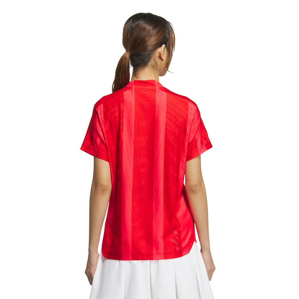 アディダス adidas　レディース アディゼロ メッシュ 半袖 モックネックシャツ KUK65　2025年モデル 詳細8