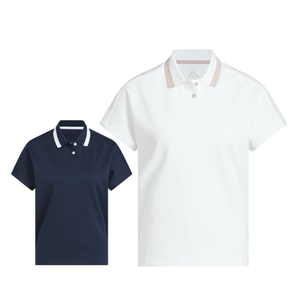 アディダス adidas　レディース ビヨンド ザ コース フレンチスリープ ボックスシルエット 半袖 ポロシャツ KUL06　2025年モデル 詳細1