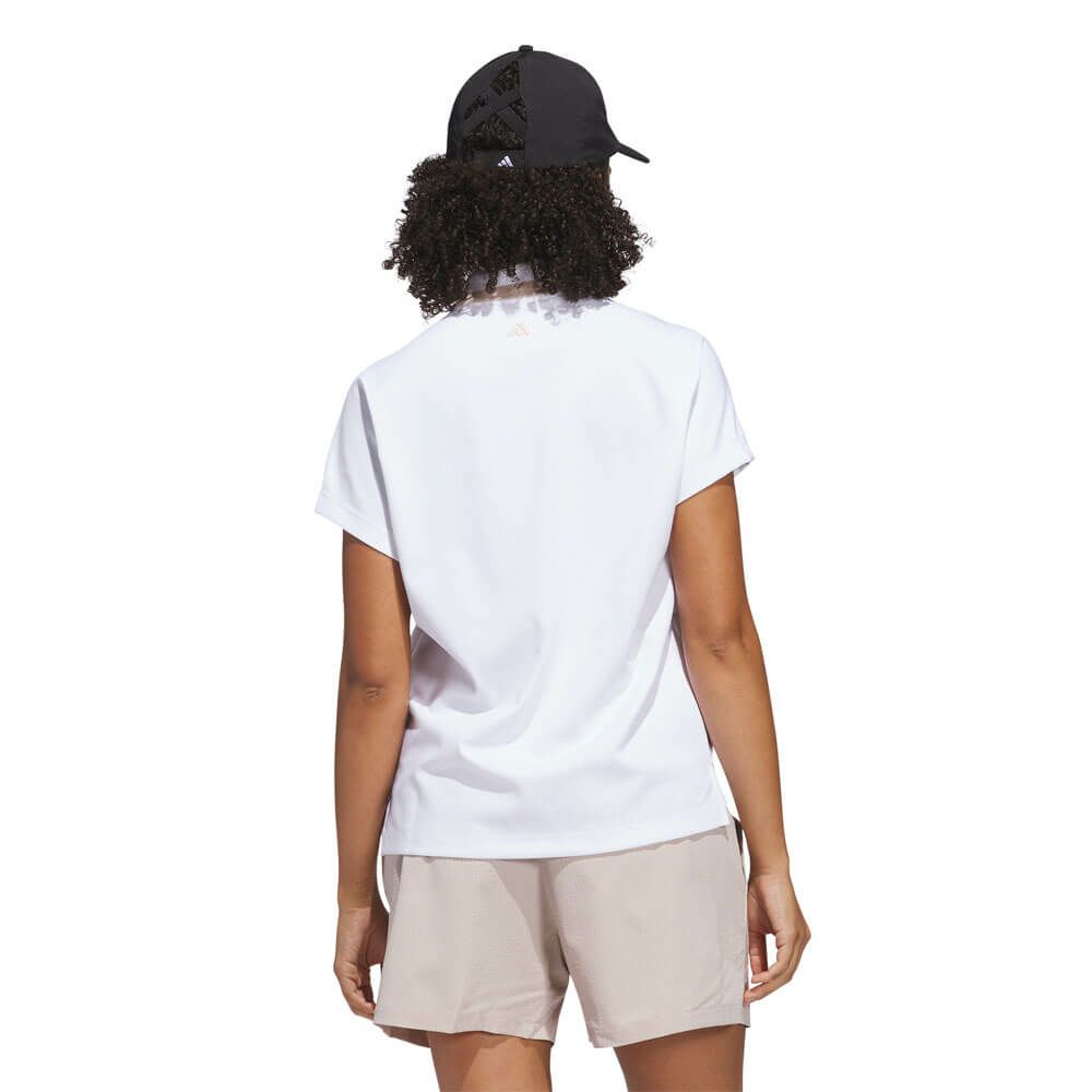 アディダス adidas　レディース ビヨンド ザ コース フレンチスリープ ボックスシルエット 半袖 ポロシャツ KUL06　2025年モデル 詳細8