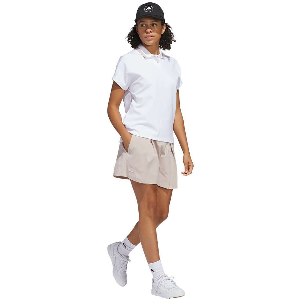 アディダス adidas　レディース ビヨンド ザ コース フレンチスリープ ボックスシルエット 半袖 ポロシャツ KUL06　2025年モデル 詳細9