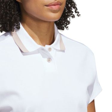 アディダス adidas　レディース ビヨンド ザ コース フレンチスリープ ボックスシルエット 半袖 ポロシャツ KUL06　2025年モデル 詳細10