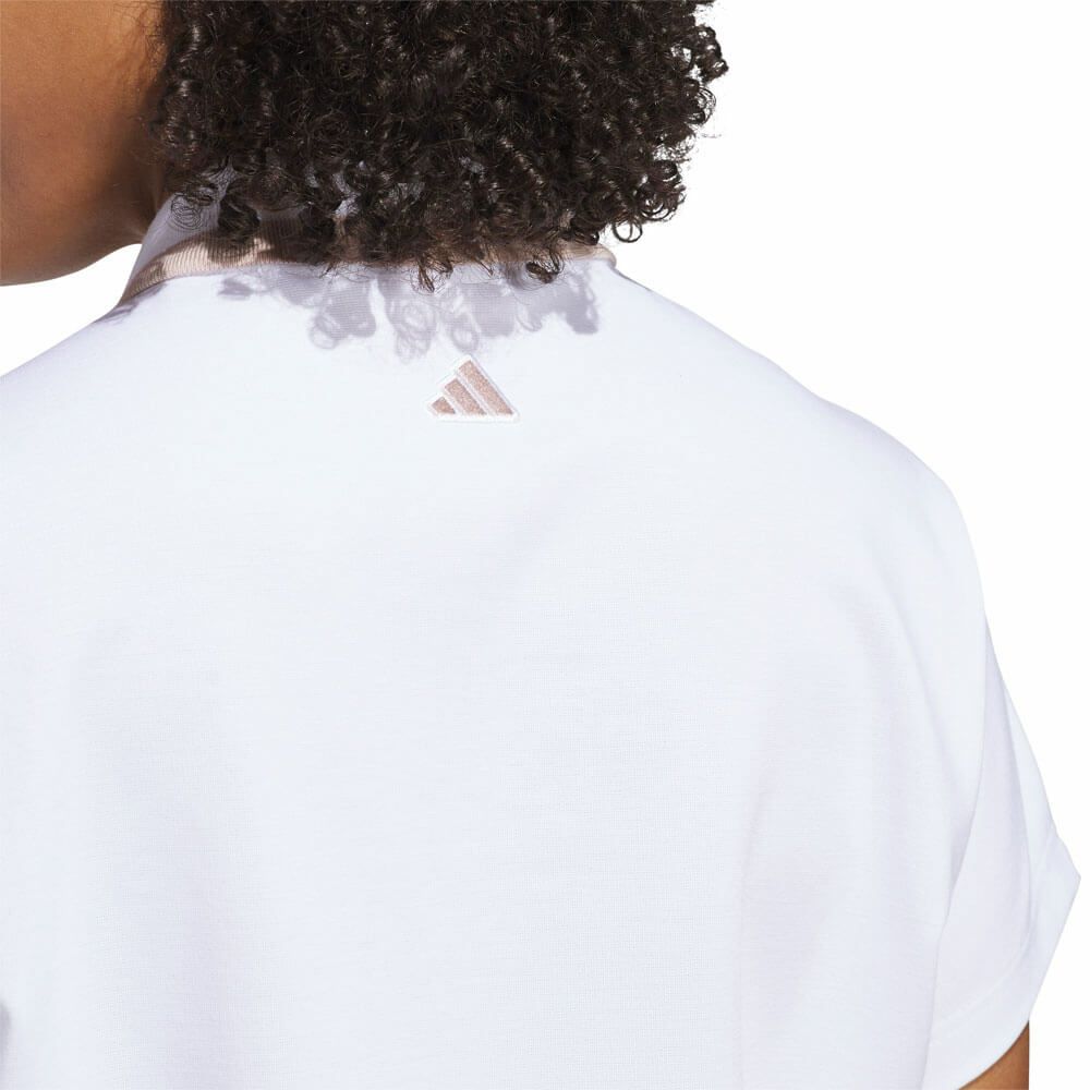 アディダス adidas　レディース ビヨンド ザ コース フレンチスリープ ボックスシルエット 半袖 ポロシャツ KUL06　2025年モデル 詳細11