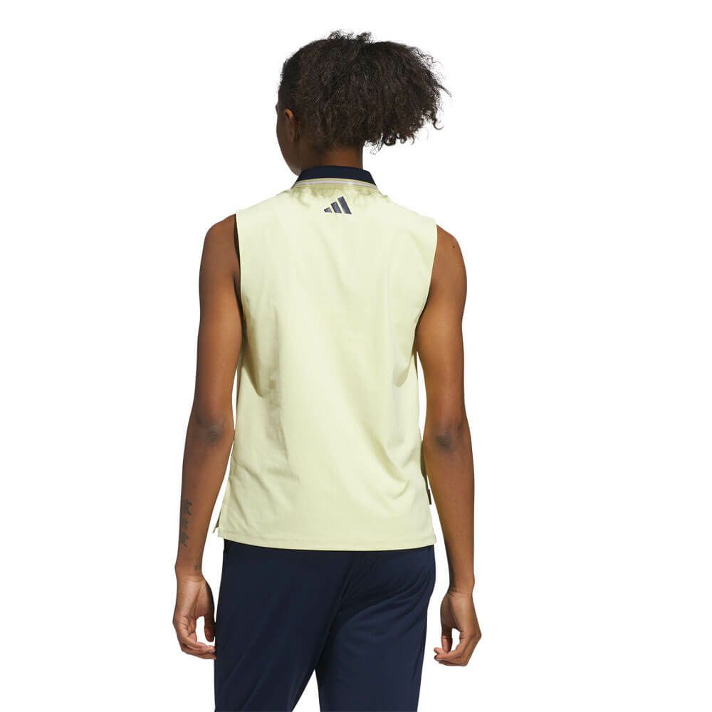 アディダス adidas　レディース ビヨンド ザ コース ルーズ ツイストニット ツーボタン ノースリーブ ポロシャツ KWI00　2025年モデル 詳細7