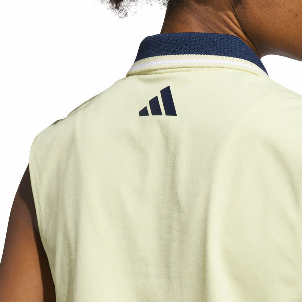 アディダス adidas　レディース ビヨンド ザ コース ルーズ ツイストニット ツーボタン ノースリーブ ポロシャツ KWI00　2025年モデル 詳細8