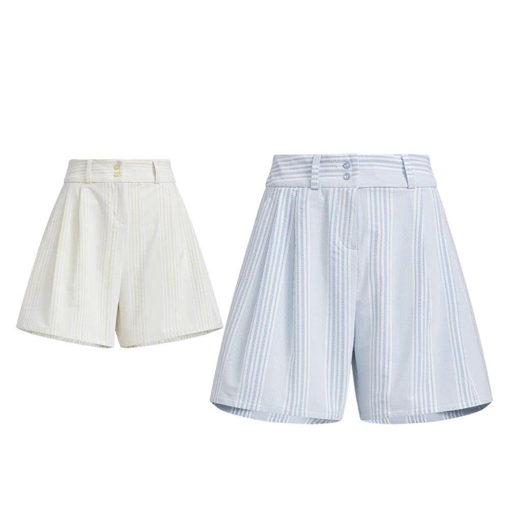 アディダス adidas　レディース シアサッカー ショートパンツ KTI80　2025年モデル