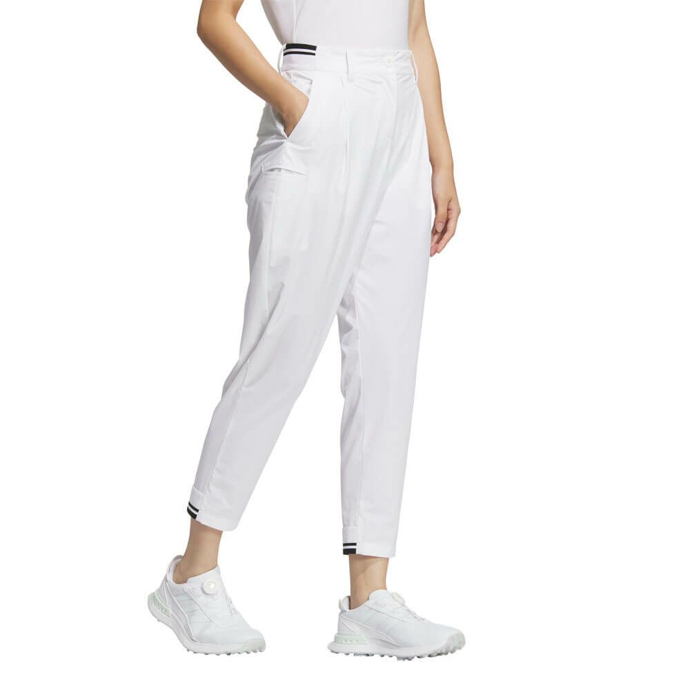 アディダス adidas　レディース ビヨンド ザ コース EX-stretch active 撥水 サイドポケット ルーズフィット アンクルパンツ KTN30　2025年モデル 詳細4