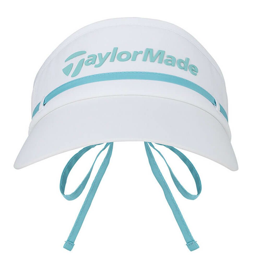 テーラーメイド TaylorMade　レディース リボン サンバイザー UN579 M16985 ホワイト/ターコイズ　2025年モデル 詳細3