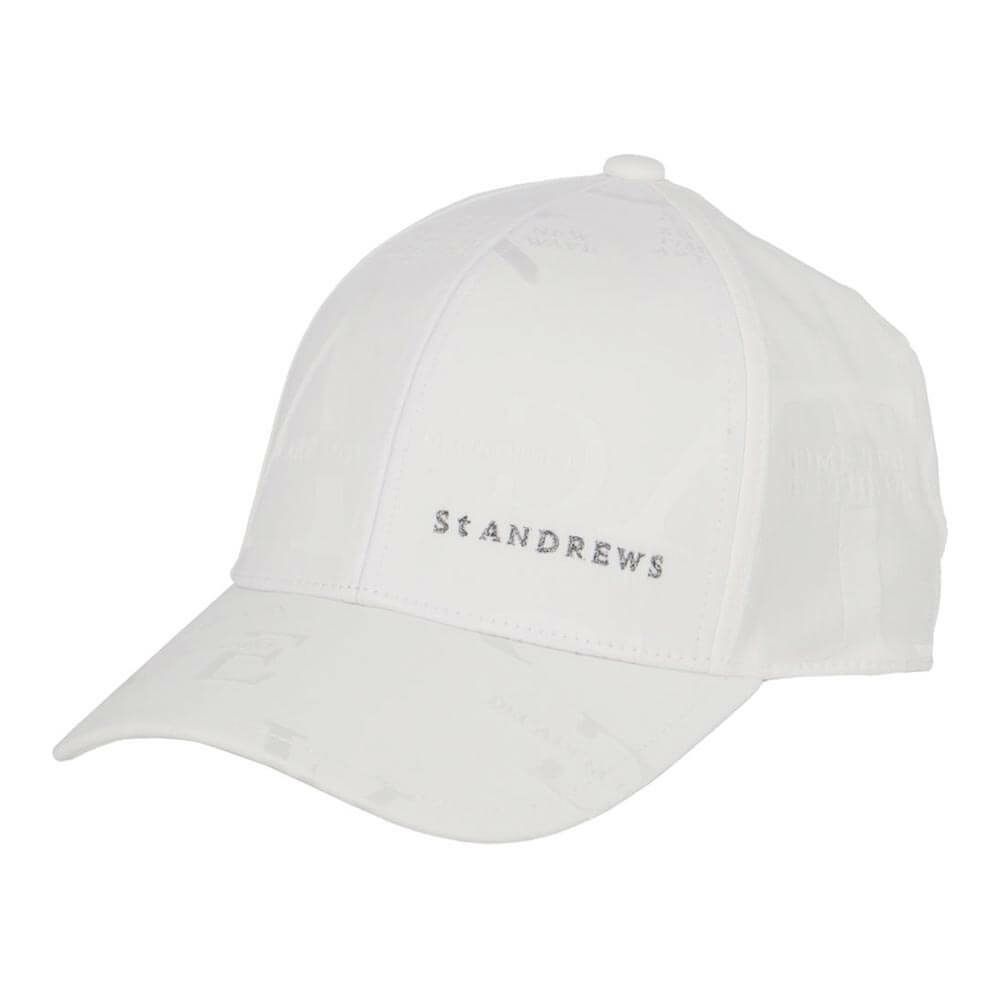 セントアンドリュース St ANDREWS　ユニセックス コンセプト柄 ジャガード キャップ 042-5187301 030 ホワイト　2025年モデル 詳細1