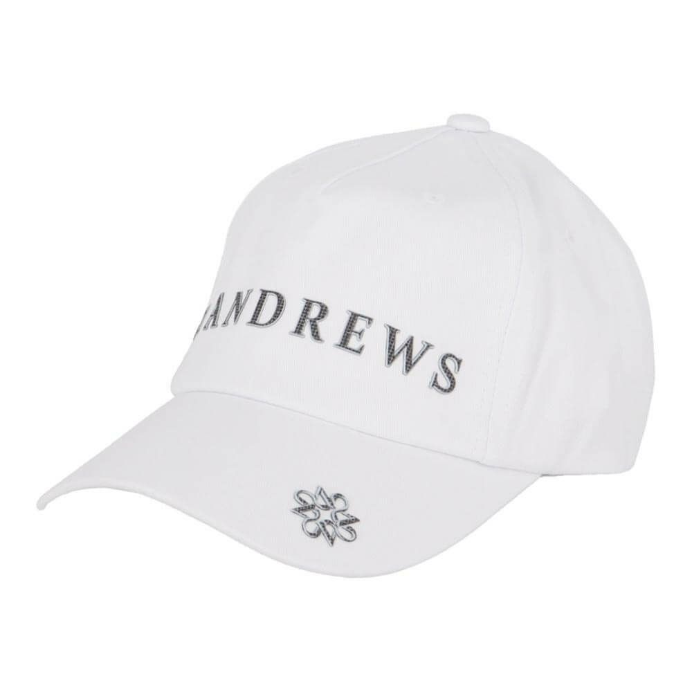 セントアンドリュース St ANDREWS　ユニセックス ロゴデザイン キャップ 042-5987251 030 ホワイト　2025年モデル 詳細1