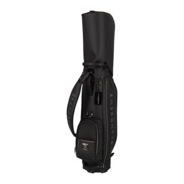 セントアンドリュース St ANDREWS　スリムカート型 ピラミッドエンボス キャディバッグ 042-5980301 010 ブラック　2025年モデル 詳細1