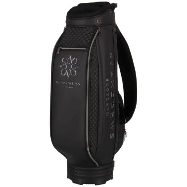 セントアンドリュース St ANDREWS　スリムカート型 ピラミッドエンボス キャディバッグ 042-5980301 010 ブラック　2025年モデル 詳細2