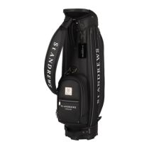 セントアンドリュース St ANDREWS　スリムカート型 ジャガードロゴテープ キャディバッグ 042-5980302 010 ブラック　2025年モデル