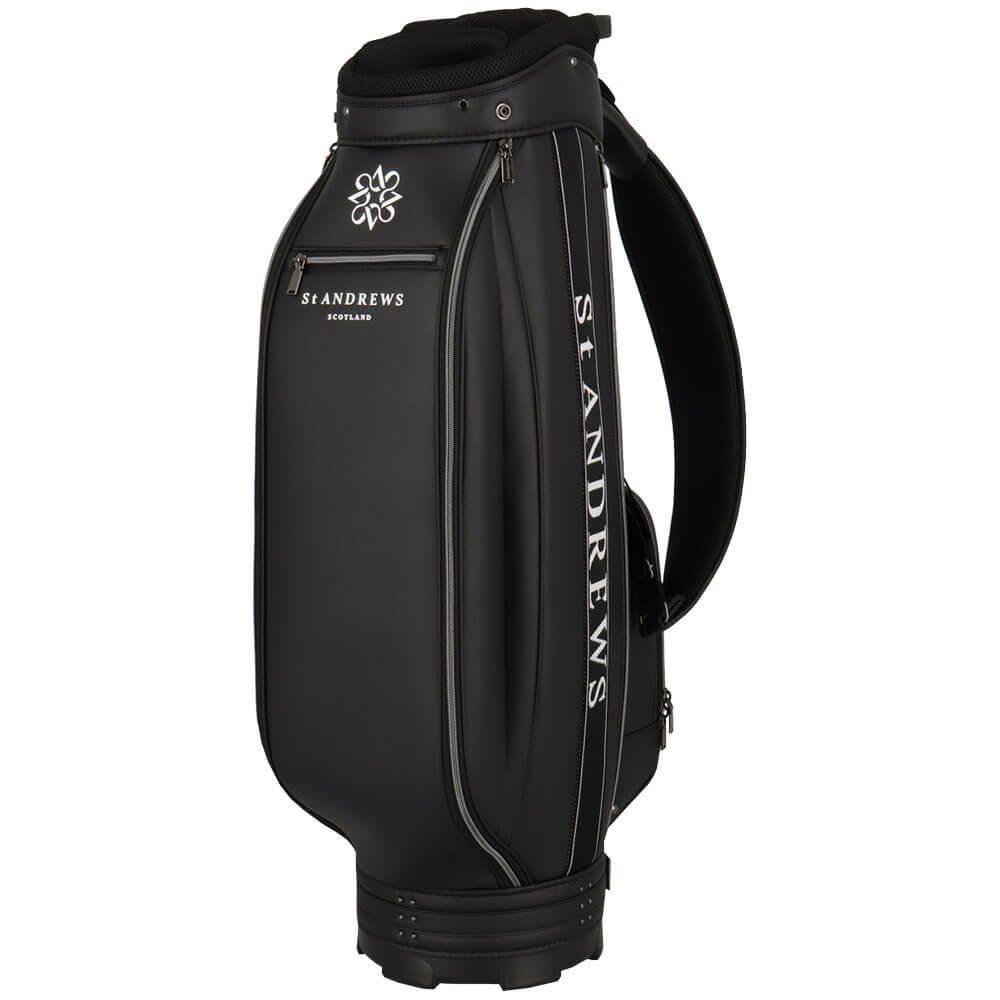 セントアンドリュース St ANDREWS　スリムカート型 ジャガードロゴテープ キャディバッグ 042-5980302 010 ブラック　2025年モデル 詳細2