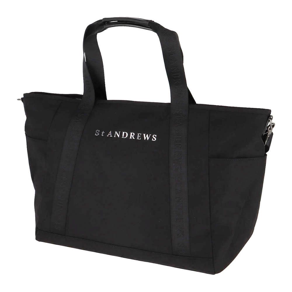 セントアンドリュース St ANDREWS　ロゴテープ トートバッグ 042-5981351 010 ブラック　2025年モデル 詳細1