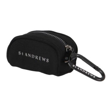 セントアンドリュース St ANDREWS　ロゴデザイン ボールポーチ 042-5984351 010 ブラック　2025年モデル 詳細1