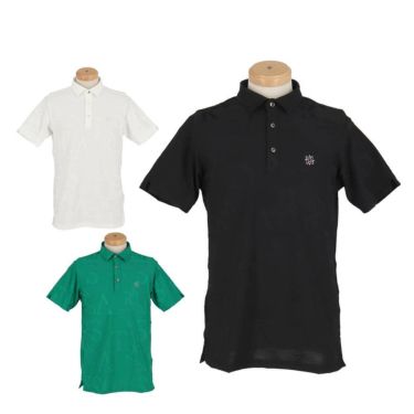 セントアンドリュース St ANDREWS　メンズ コンセプト柄 ロゴジャガード 半袖 ポロシャツ 042-5160351　2025年モデル 詳細1