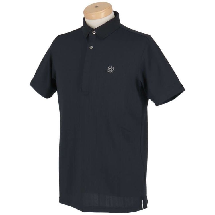 St.Andrews - coco 中古 セントアンドリュース StANDREWS メンズ 長袖ポロシャツ L 紺 ネイビー カモフラ 迷彩 L 中古 St.Andrews - coco 未使用品 セントアンドリュース StANDREWS