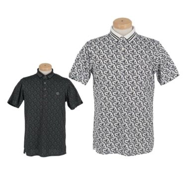 セントアンドリュース St ANDREWS　メンズ モノグラム柄 半袖 ポロシャツ 042-5160555　2025年モデル 詳細1