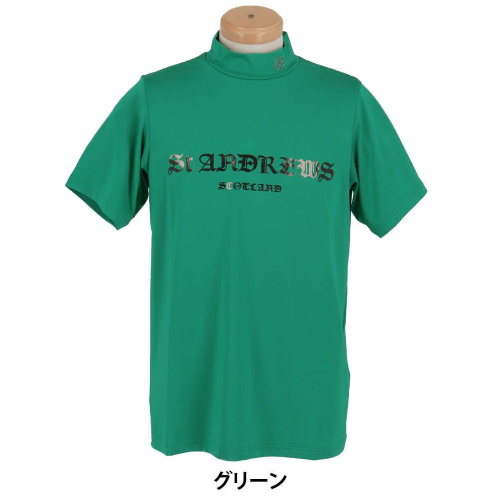 セントアンドリュース St ANDREWS　メンズ ベア天竺 半袖 ハイネックシャツ 042-5167351　2025年モデル 詳細8