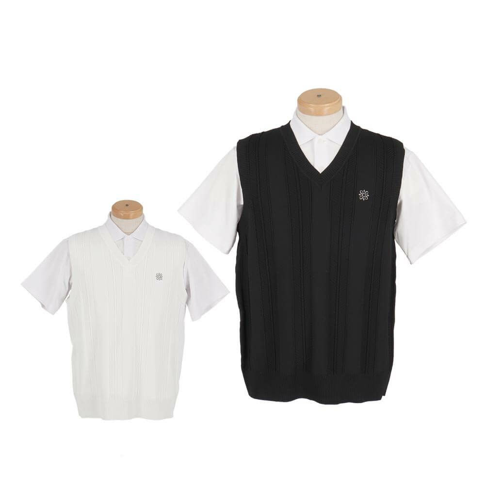 セントアンドリュース St ANDREWS　メンズ Vネック ニットベスト 042-5173251　2025年モデル