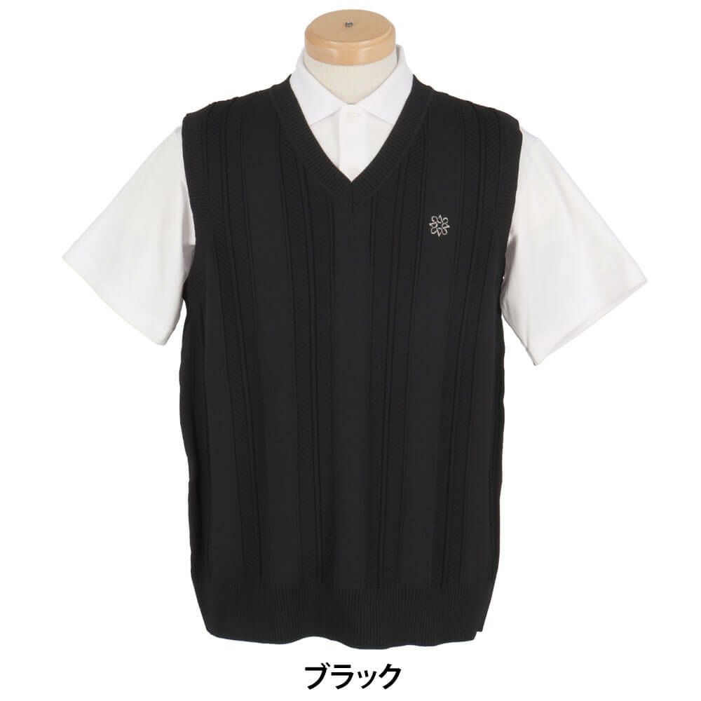 セントアンドリュース St ANDREWS　メンズ Vネック ニットベスト 042-5173251　2025年モデル 詳細2