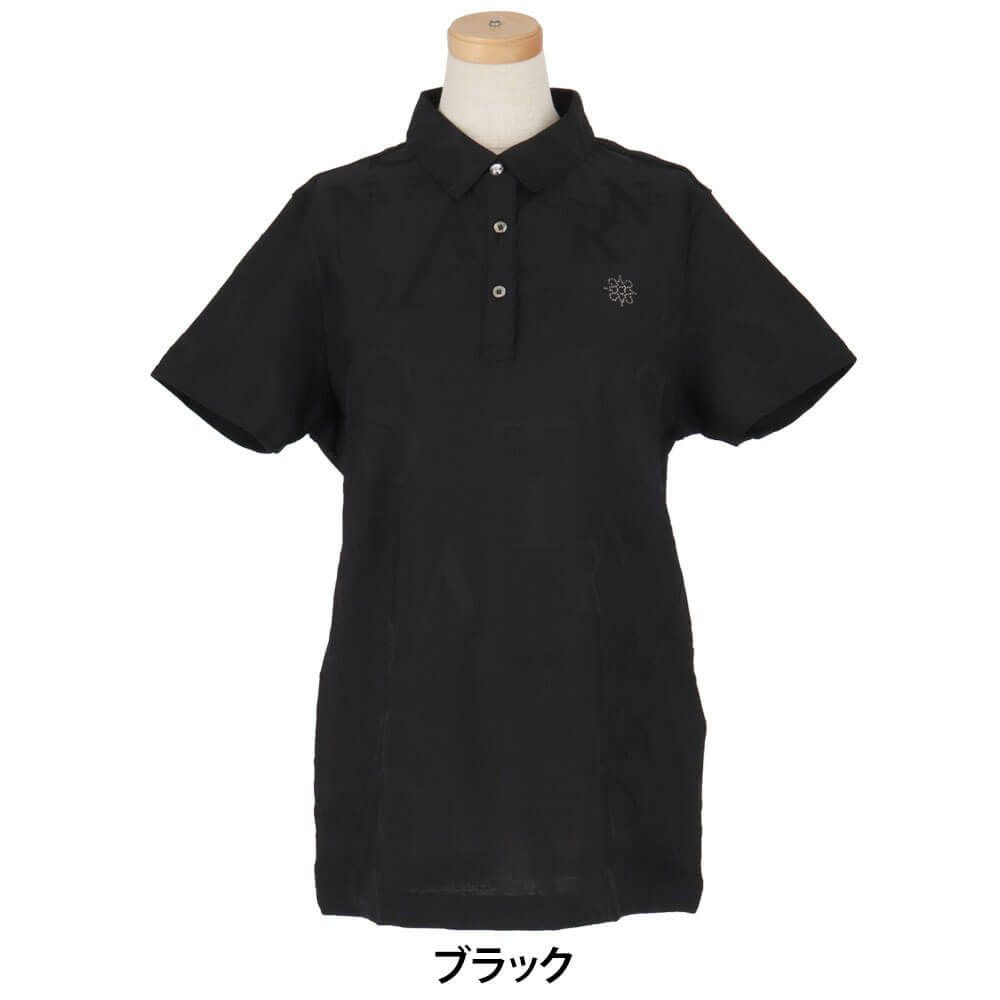 セントアンドリュース St ANDREWS　レディース コンセプト柄 ロゴジャガード 半袖 ポロシャツ 043-5160352　2025年モデル 詳細2