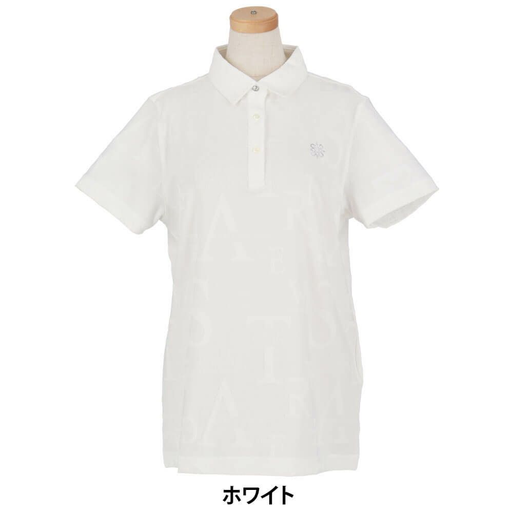 セントアンドリュース St ANDREWS　レディース コンセプト柄 ロゴジャガード 半袖 ポロシャツ 043-5160352　2025年モデル 詳細5