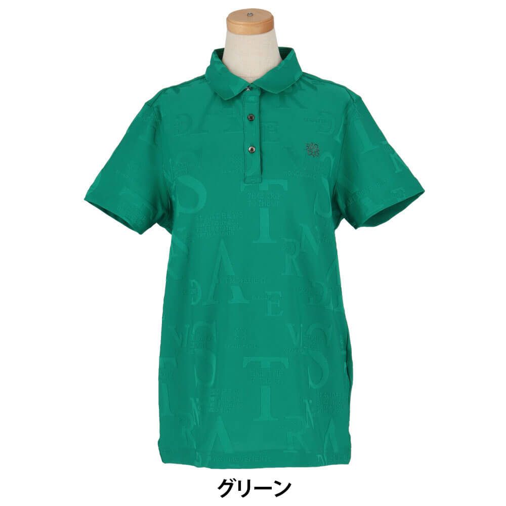 セントアンドリュース St ANDREWS　レディース コンセプト柄 ロゴジャガード 半袖 ポロシャツ 043-5160352　2025年モデル 詳細8