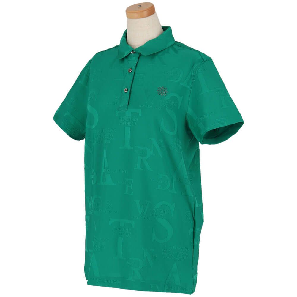 セントアンドリュース St ANDREWS　レディース コンセプト柄 ロゴジャガード 半袖 ポロシャツ 043-5160352　2025年モデル 詳細10