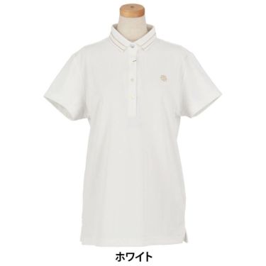 セントアンドリュース St ANDREWS　レディース ハイゲージ ストライプ 半袖 ポロシャツ 043-5160554　2025年モデル 詳細2