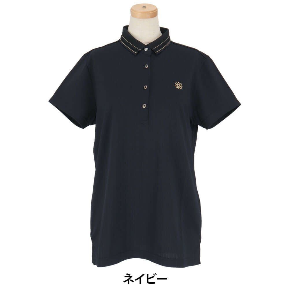 セントアンドリュース St ANDREWS　レディース ハイゲージ ストライプ 半袖 ポロシャツ 043-5160554　2025年モデル 詳細8