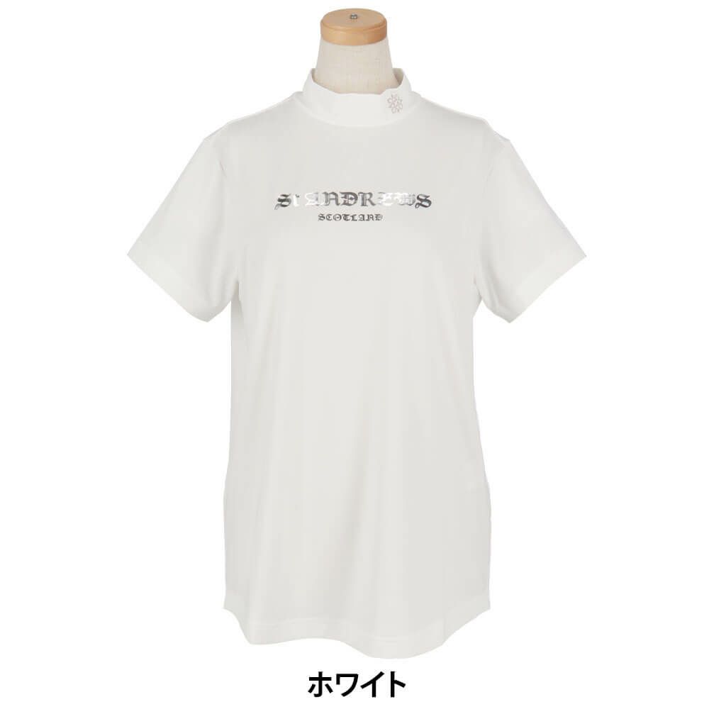 セントアンドリュース St ANDREWS　レディース ベア天竺 半袖 ハイネックシャツ 043-5167352　2025年モデル 詳細5