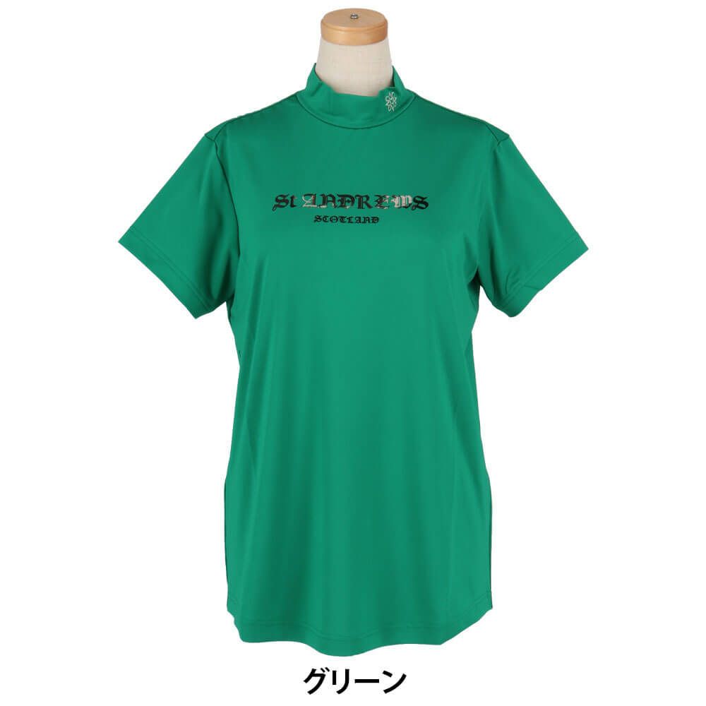セントアンドリュース St ANDREWS　レディース ベア天竺 半袖 ハイネックシャツ 043-5167352　2025年モデル 詳細8