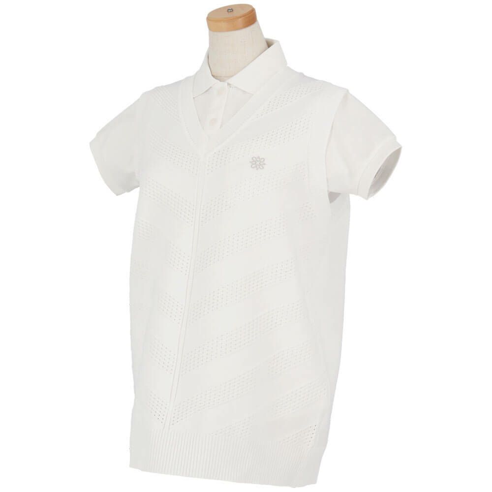 セントアンドリュース St ANDREWS　レディース Vネック ニットベスト 043-5173252　2025年モデル 詳細7