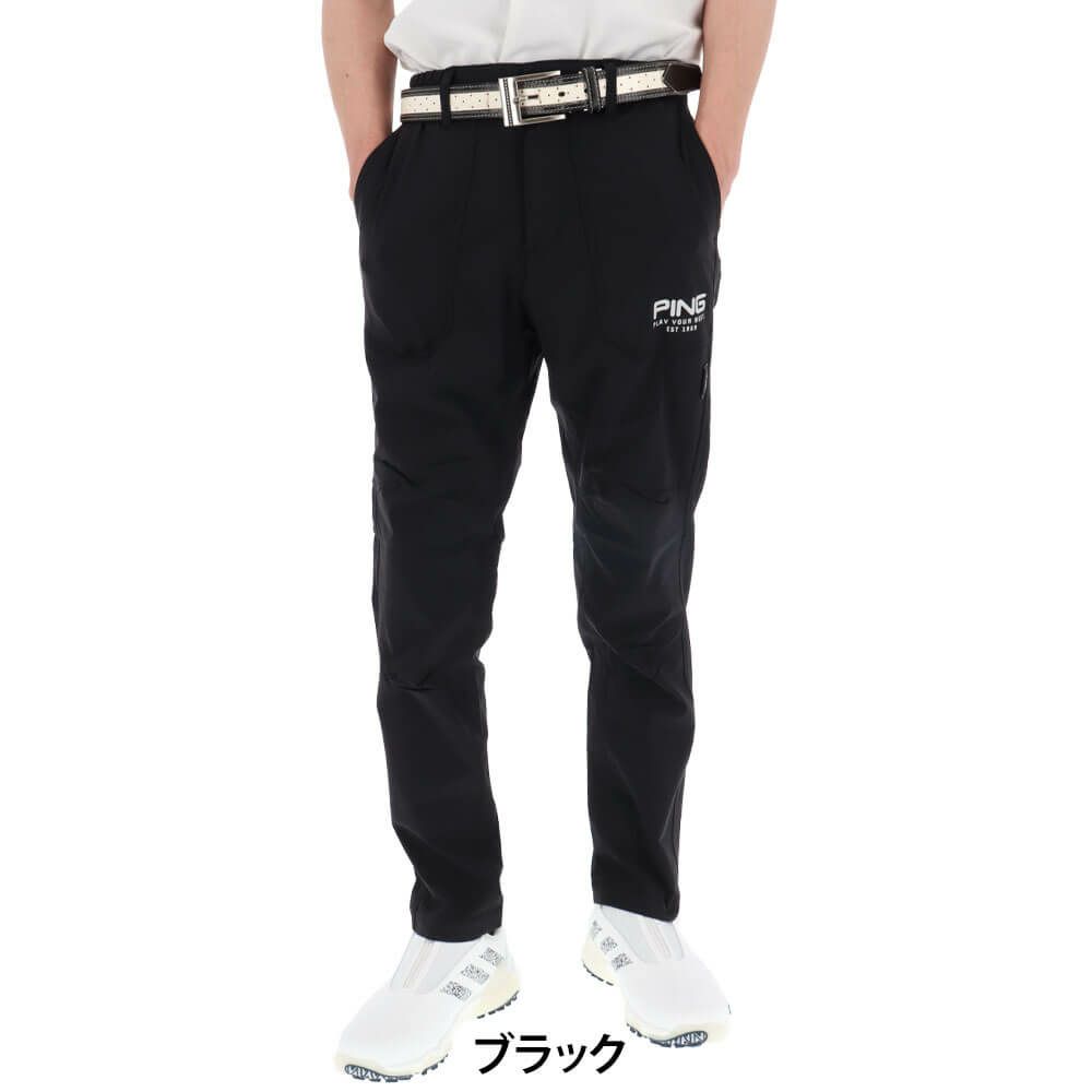 ピン PING　メンズ ロゴデザイン 全方向ストレッチ ドビー テーパード ロングパンツ 621-5131101　2025年モデル 詳細2