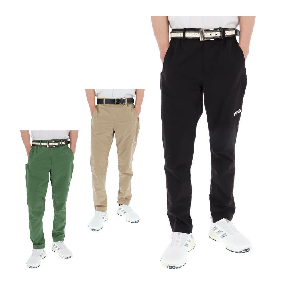 ピン PING　メンズ ロゴプリント 全方向 ストレッチ テーパード ロングパンツ 621-5131207　2025年モデル 詳細1
