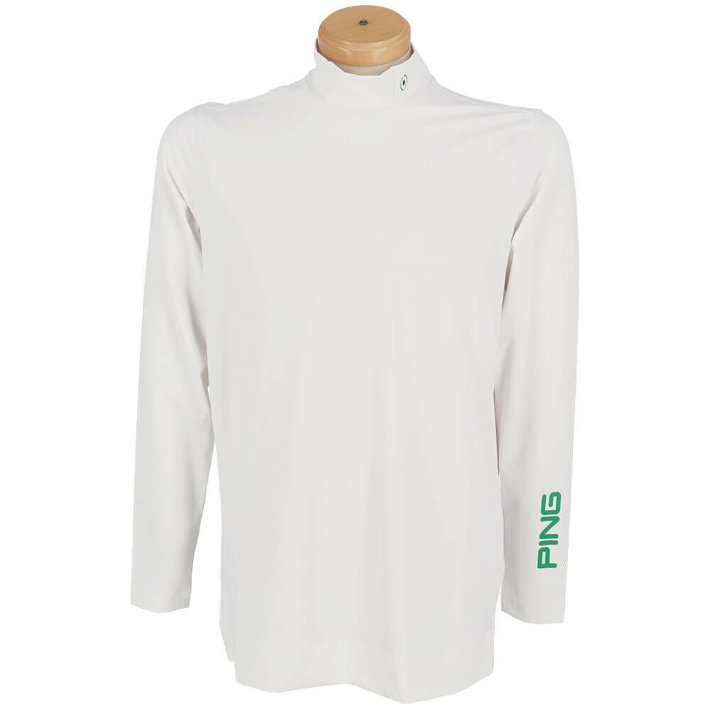 ピン PING　メンズ 半袖 ポロシャツ & 天竺長袖 ハイネックインナーシャツ レイヤード ツインセット 621-5160205　2025年モデル 詳細5