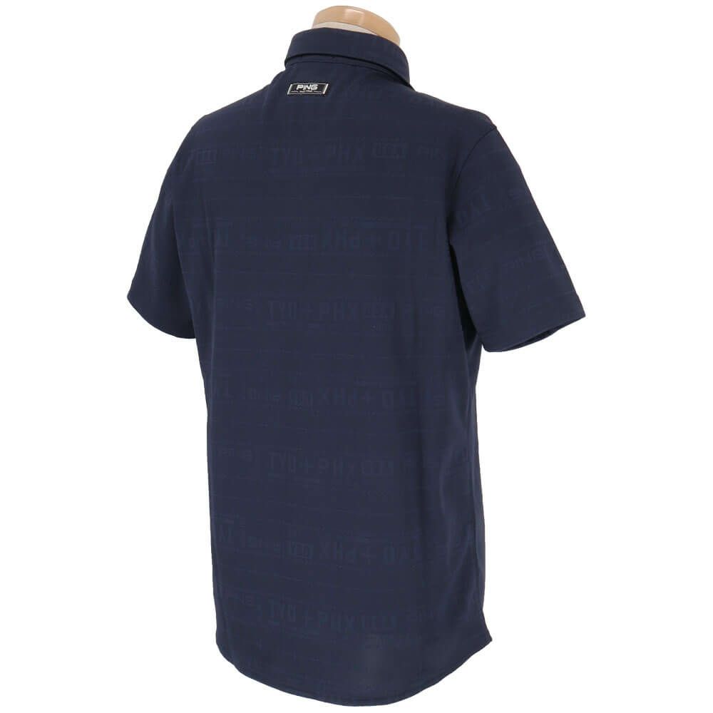 ピン PING　メンズ チケット柄 ジャカード 半袖 ポロシャツ 621-5160219　2025年モデル 詳細6